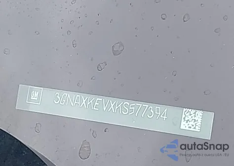 2019 Chevrolet Equinox Lt из США, поврежденный, VIN 3GNAXKEVXKS577394